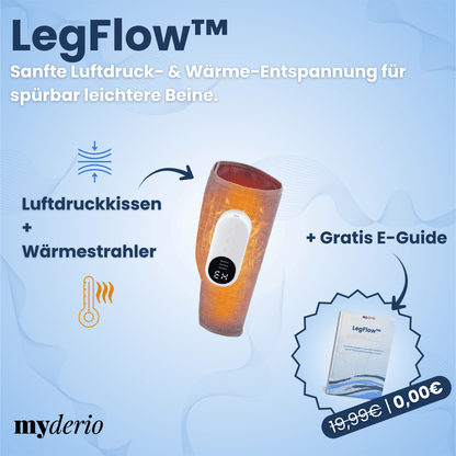 LegFlow™ - Luftdruck- & Wärmemassage für müde & angespannte Beine