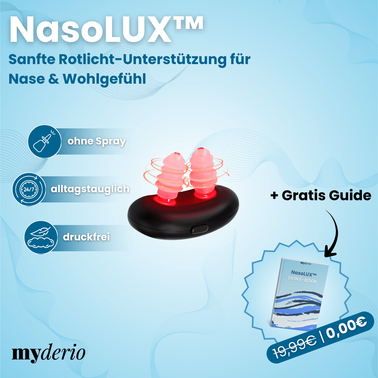 NasoLUX™   Sanfte Rotlicht-Therapie für ein freieres, entspannteres Atmen