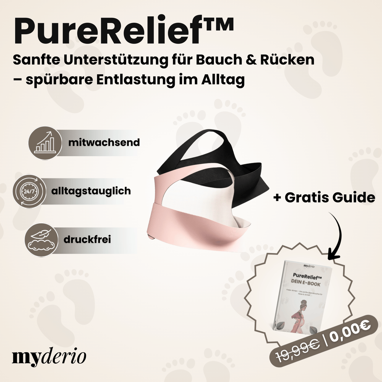 PureRelief™ - Sanfte Bauch-Entlastung & Rücken-Stütze – für einen leichteren Alltag