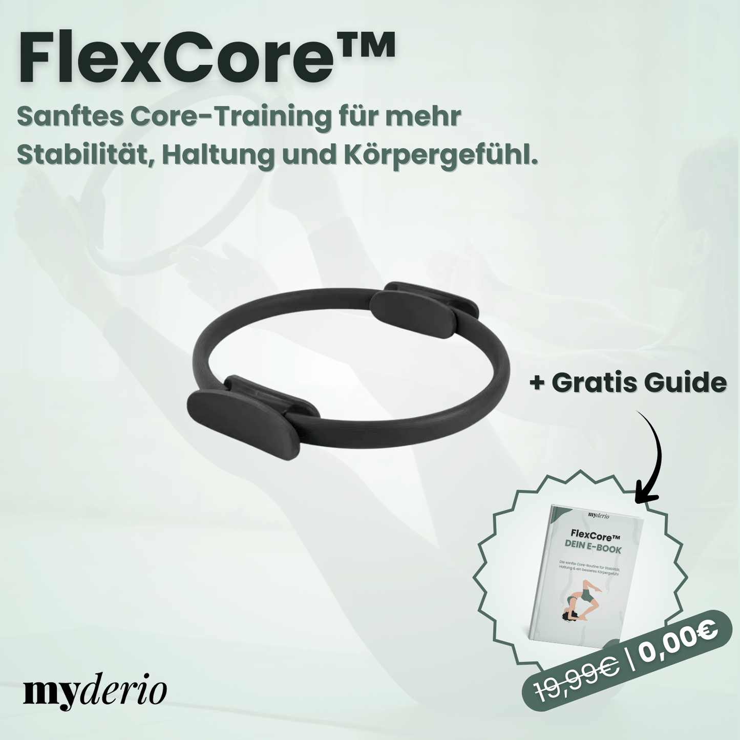 FlexCore™ – Yoga Fitnessring mit Doppelgriff