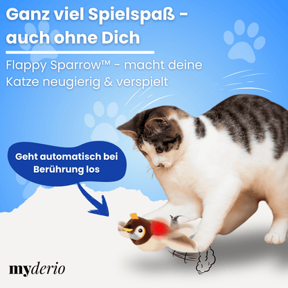 Flappy Sparrow™– Das Spielzeug, das Katzen wieder lebendig macht