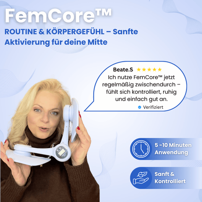 FemCore™ - Sanftes Muskel- & Beckenbodentraining für mehr Stabilität & Straffheit