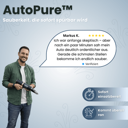 AutoPure™ – Kabelloser Handstaubsauger für schnelle Sauberkeit unterwegs & zuhause