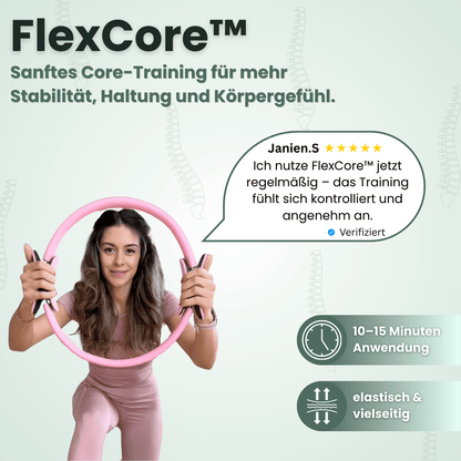 FlexCore™ – Yoga Fitnessring mit Doppelgriff