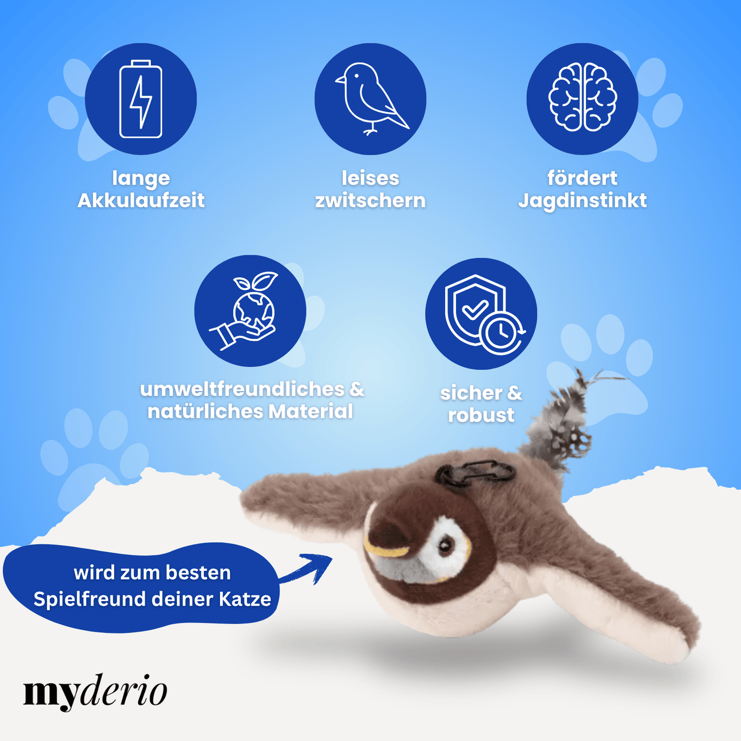 Flappy Sparrow™– Das Spielzeug, das Katzen wieder lebendig macht