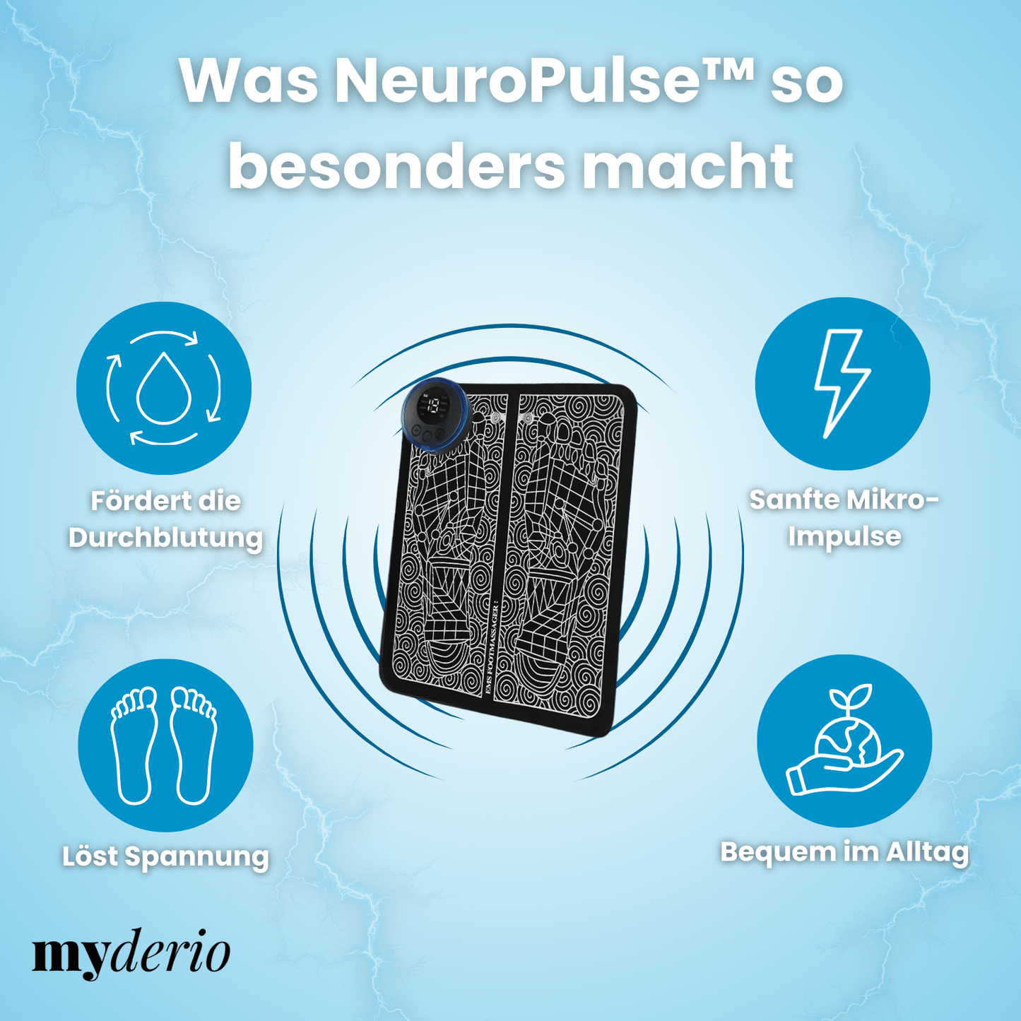 NeuroPulse™ – Die sanfte EMS-/TENS-Lösung für gesündere, aktivere Füße