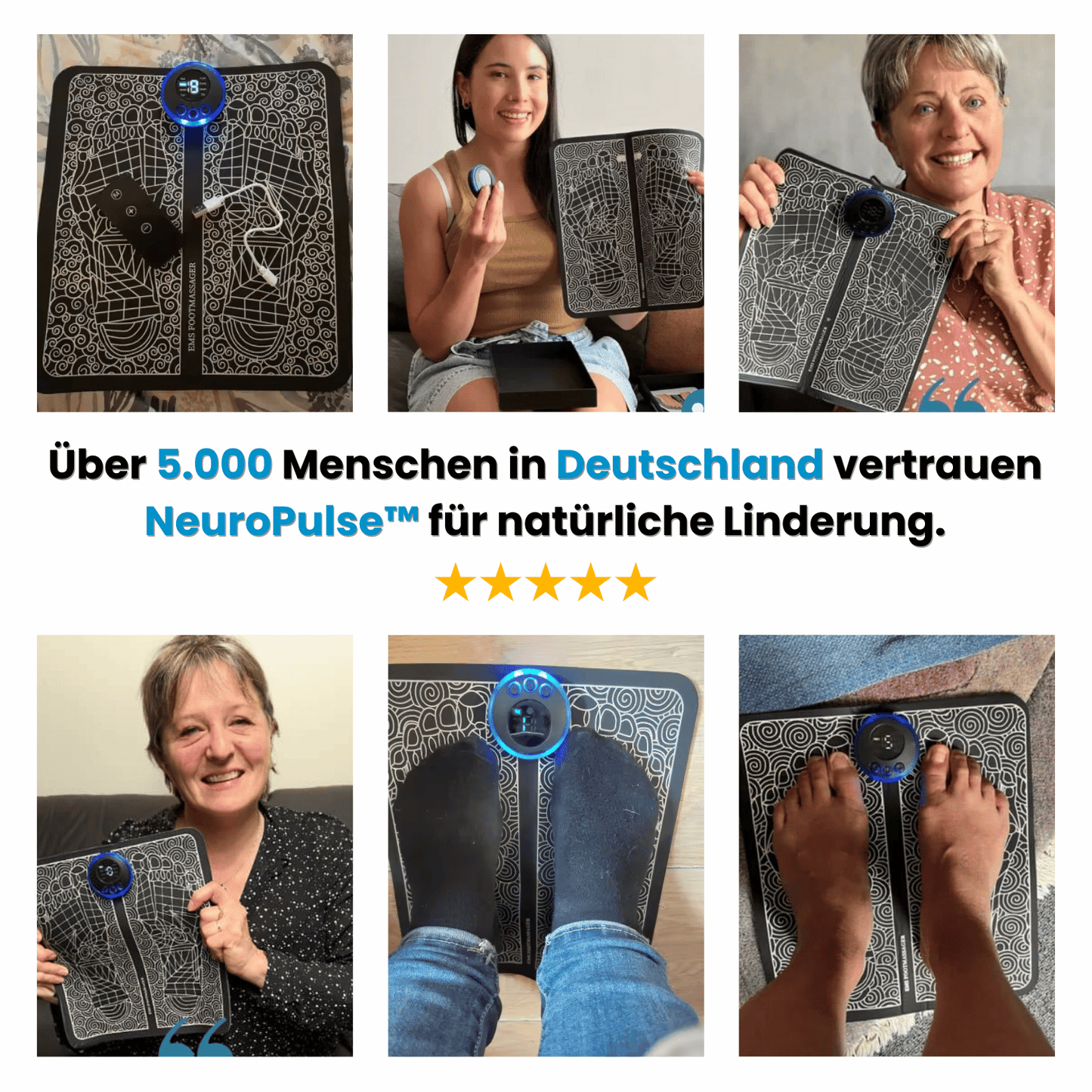 NeuroPulse™ – Die sanfte EMS-/TENS-Lösung für gesündere, aktivere Füße