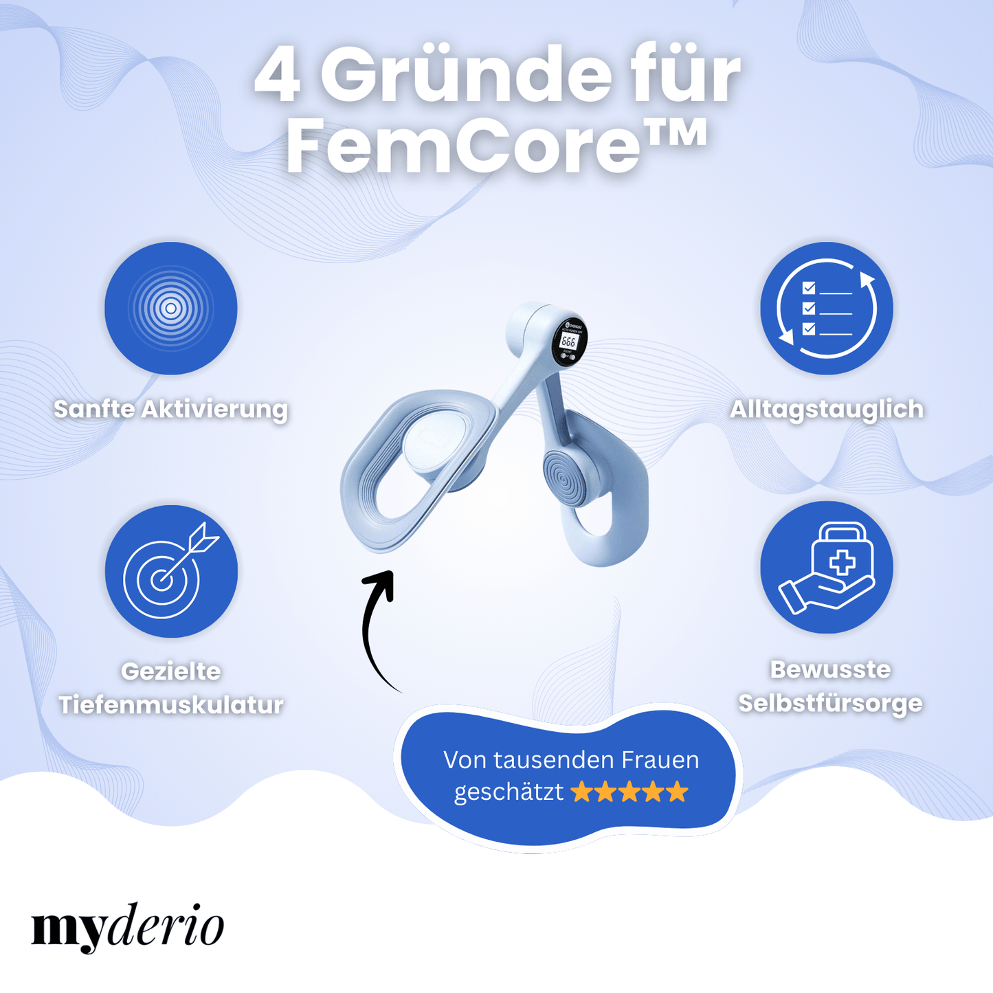 FemCore™ - Sanftes Muskel- & Beckenbodentraining für mehr Stabilität & Straffheit