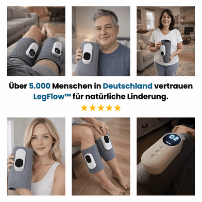 LegFlow™ - Luftdruck- & Wärmemassage für müde & angespannte Beine