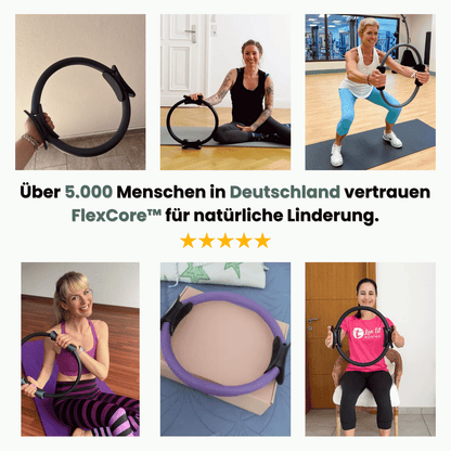 FlexCore™ – Yoga Fitnessring mit Doppelgriff