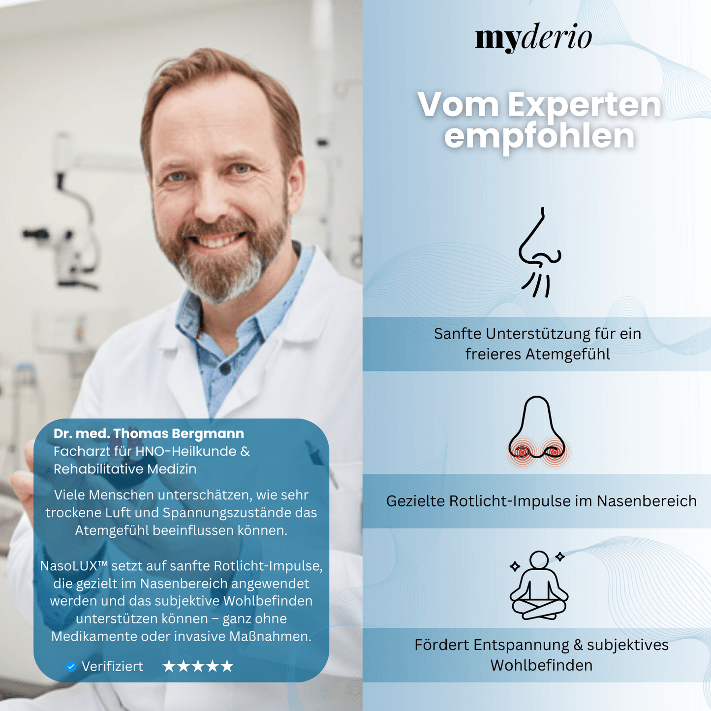 NasoLUX™   Sanfte Rotlicht-Therapie für ein freieres, entspannteres Atmen