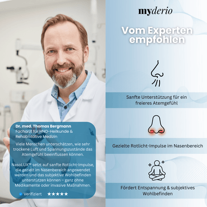 NasoLUX™   Sanfte Rotlicht-Therapie für ein freieres, entspannteres Atmen