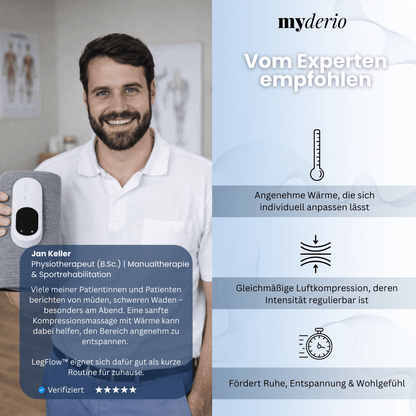 LegFlow™ - Luftdruck- & Wärmemassage für müde & angespannte Beine
