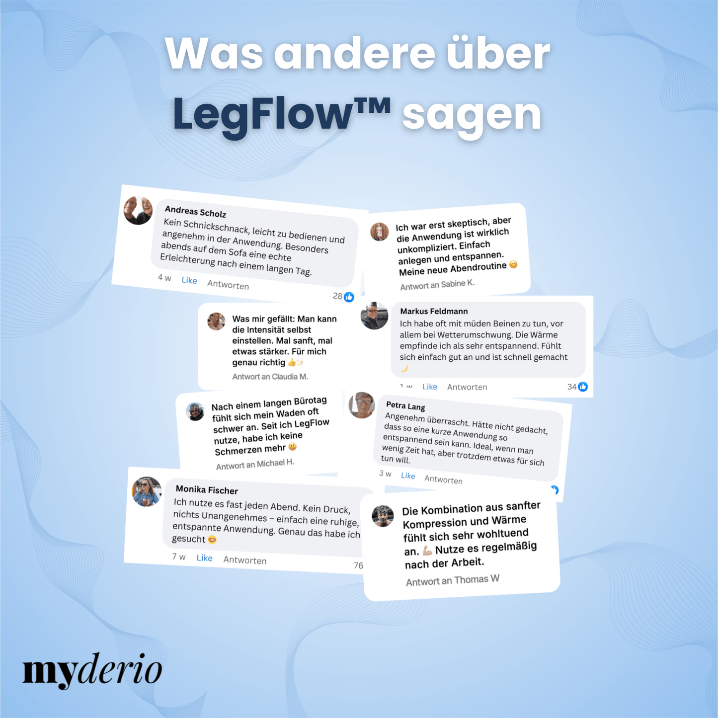 LegFlow™ - Luftdruck- & Wärmemassage für müde & angespannte Beine