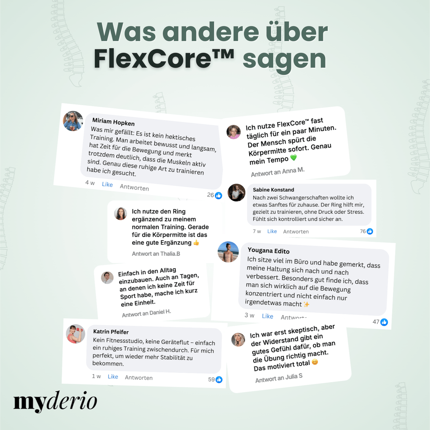 FlexCore™ – Yoga Fitnessring mit Doppelgriff